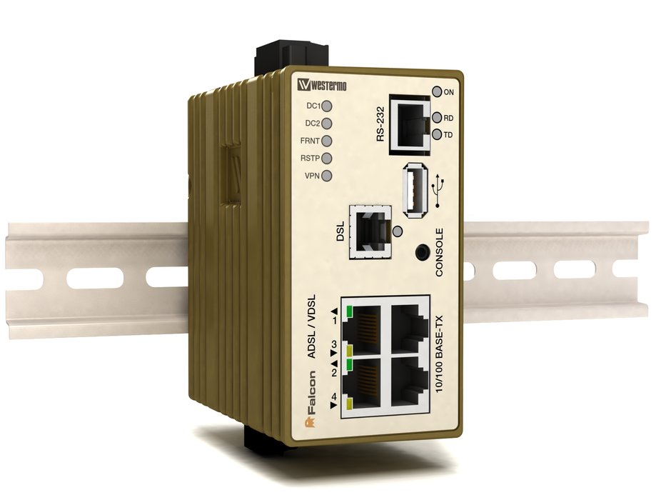 Falcon er verdens første VDSL2 router til industrielle applikationer